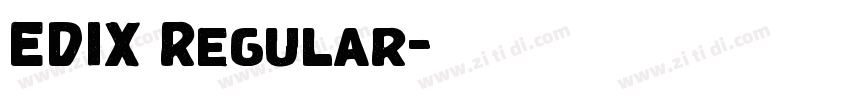 EDIX Regular字体转换